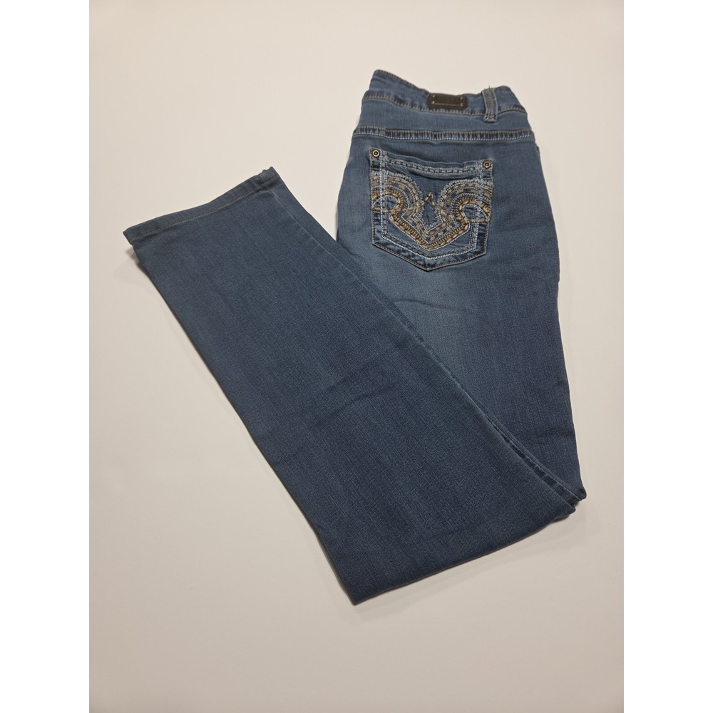 Wired Heart Jeans Womens Size 32 Straight Leg Stretch